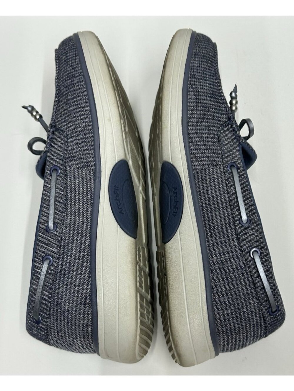 Skechers Arch Fit Inspire Boat Shoes Women 7 Navy Slip On Lightweight 138611 - Picture 7 of 9